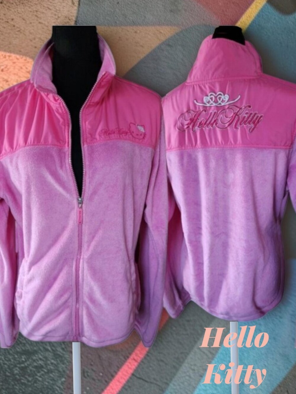 Y2K HELLO KITTY XL (Ladies) By SANRIO from 2008 Pink Sweatshirt